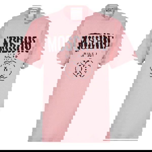 Moschino Milano Double Smiley Logo T-Shirt