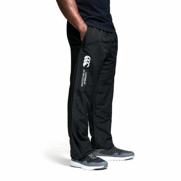 Canterbury Mens Open Hem Stadium Pant Tracksuit Bottoms Black