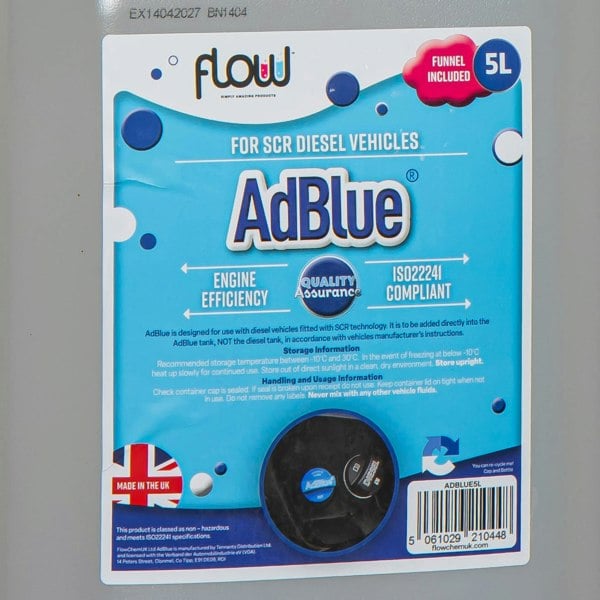 Samuel Alexander 5 Litre AdBlue Fluid with Nozzle For Diesel Car Vehicle Engines