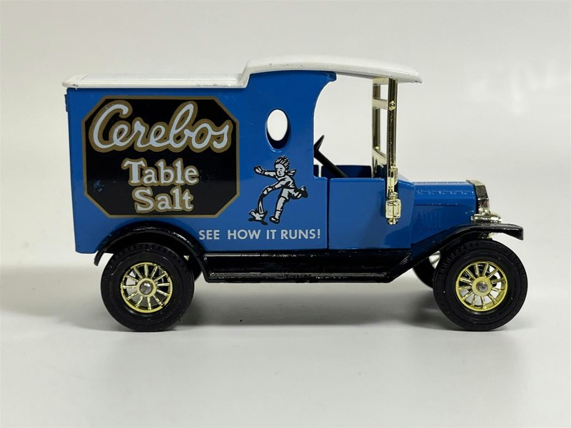 MCSlots 1912 Ford Model T Cerebos Table Salt Matchbox Y12 S1