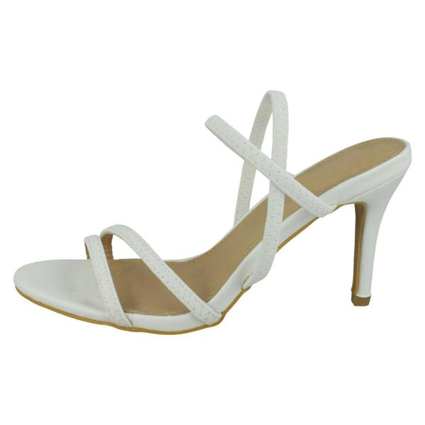 Spot On Ladies Spot On Mid Heel Strappy Sandals F12015