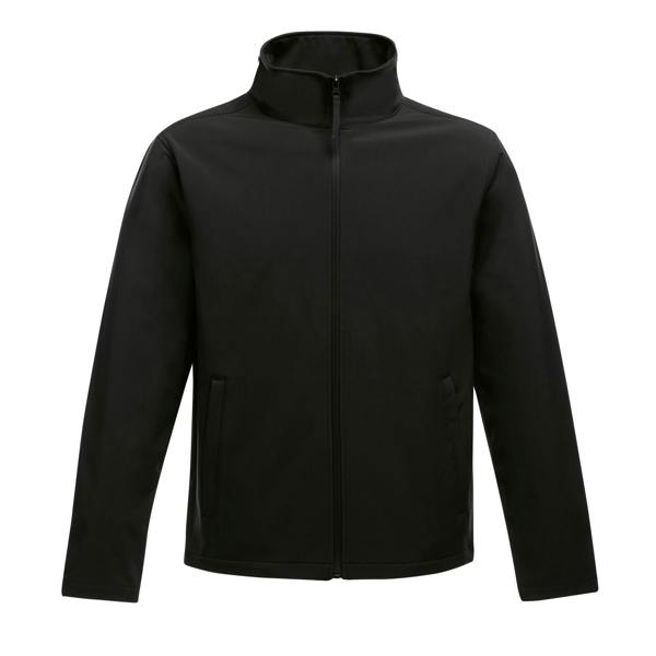 Regatta Mens Ablaze Printable Softshell Jacket - Black/Black - 