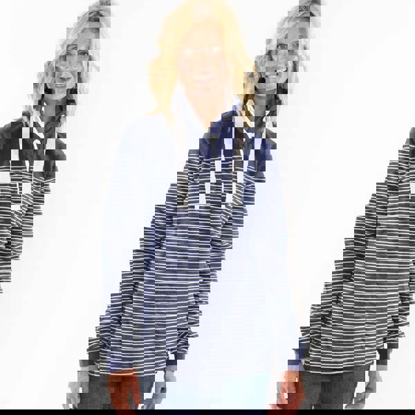 Lazy Jacks Women's Button Neck Sweatshirt - Twilight