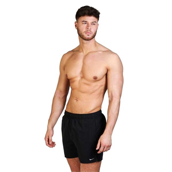 Nike Mens Embroidered Logo Regular Swim Shorts - Black - 