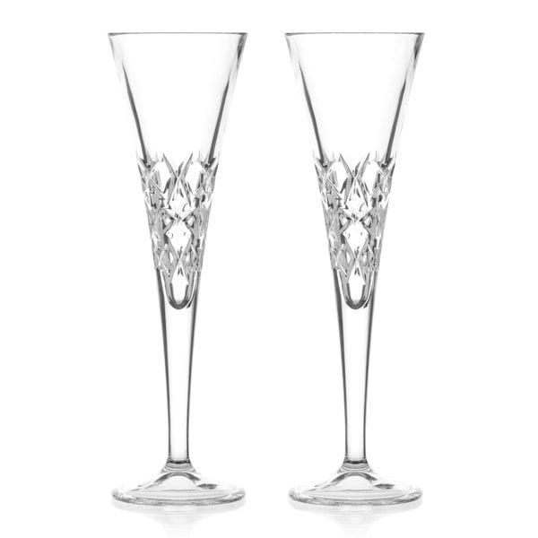 Diamante Champagne Flutes Pair ''Iceberg'' - Set of 2