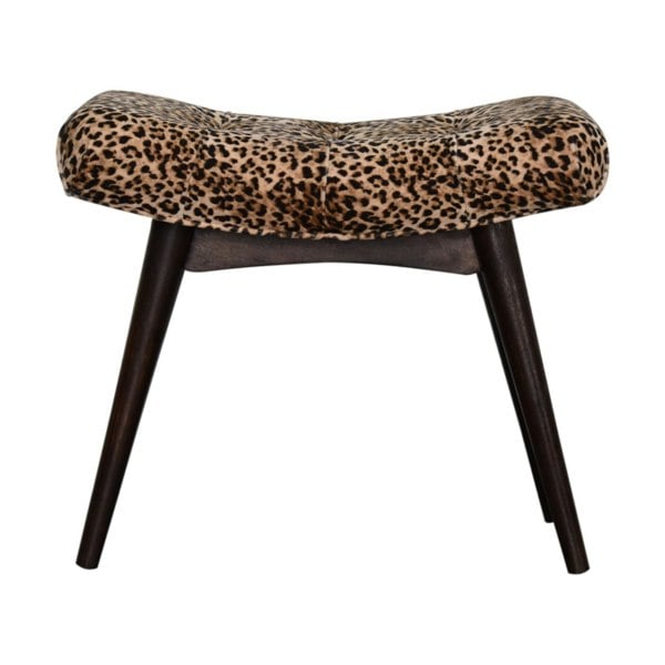 Artisan Furniture Leopard Print Curved Bench