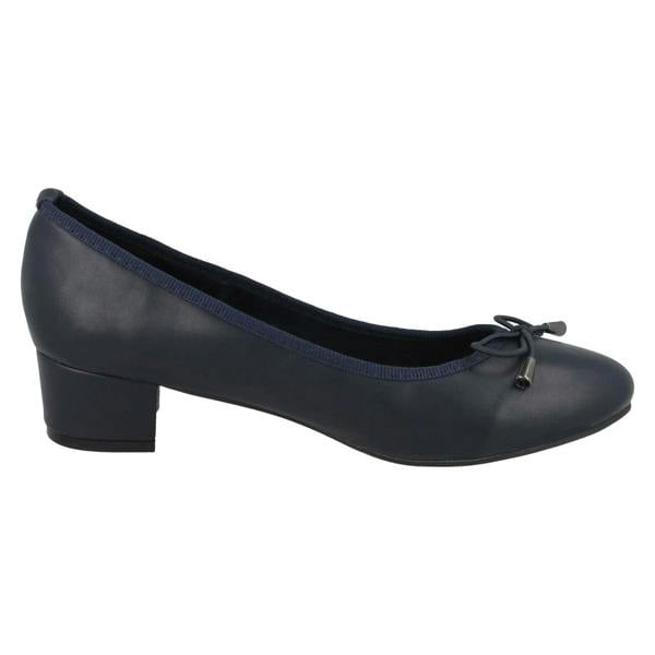 Spot On Ladies Spot On Mid Heel Court Shoes F9814