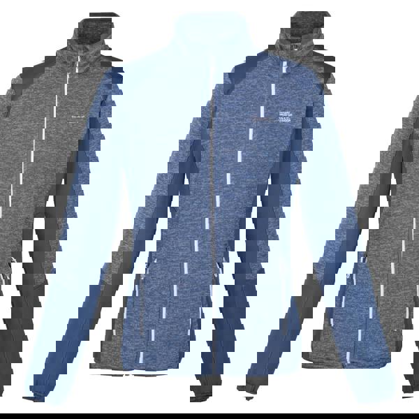 Regatta Womens Lindalla V Marl Full Zip Fleece Jacket - Dusty Denim