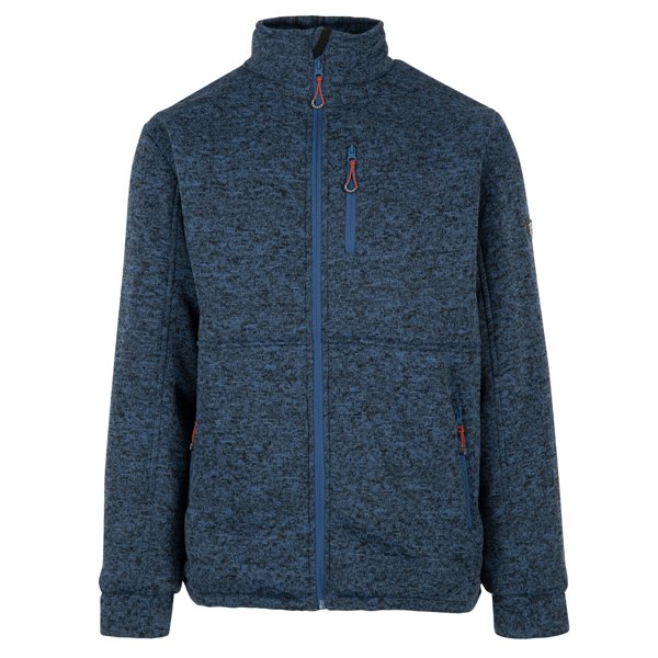 Trespass Men's Ampney Marl Fleece Jacket - Smokey Blue