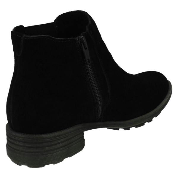 Hush Puppies Ladies Hush Puppies Block Heeled Ankle Boots Madisyn