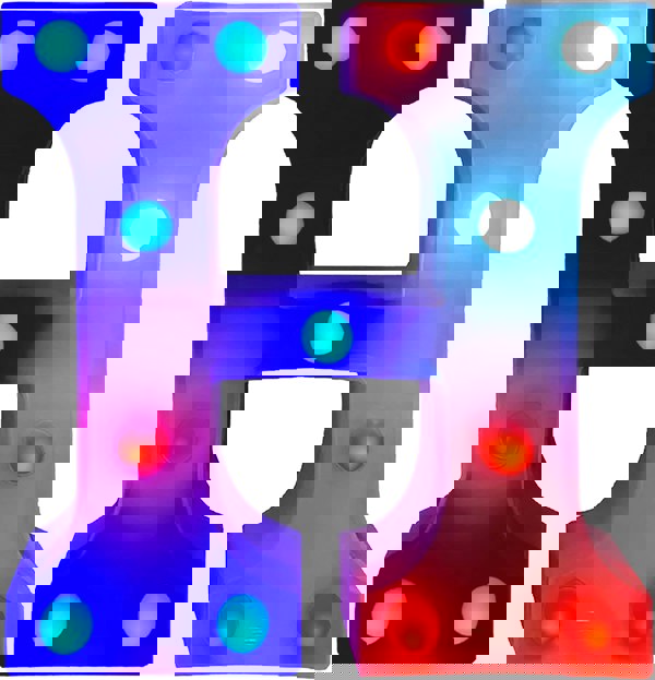 St Helens Battery Operated RGB Letter   With Remote Control Letter H