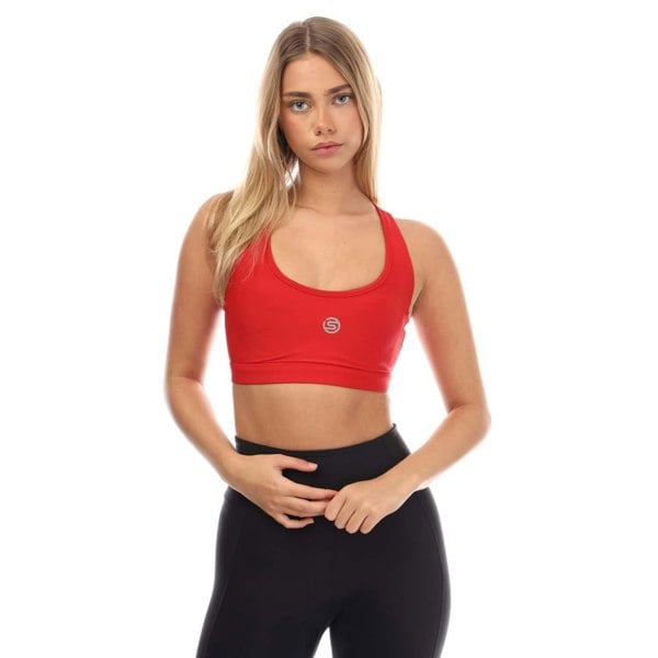 Skins Womens/Ladies Series-3 Active Sports Bra - Red