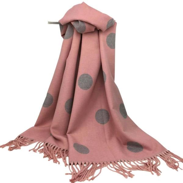 Love EMVY Reversible Polka Dot Cashmere Blend Scarf