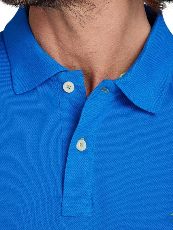 Raging Bull Mens Classic Organic Polo Shirt - Cobalt Blue