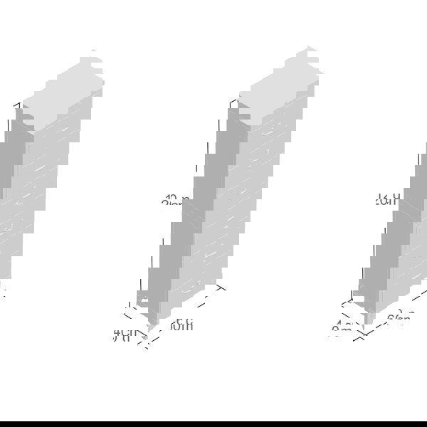 IH Design Herica Industrial Vintage Mintis Tall Chest of Drawers