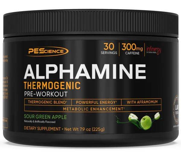 PEScience Alphamine, Sour Green Apple - 225g
