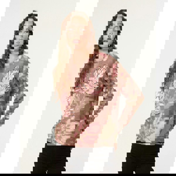 Blue Vanilla Flower Sequin Detailed Jumper