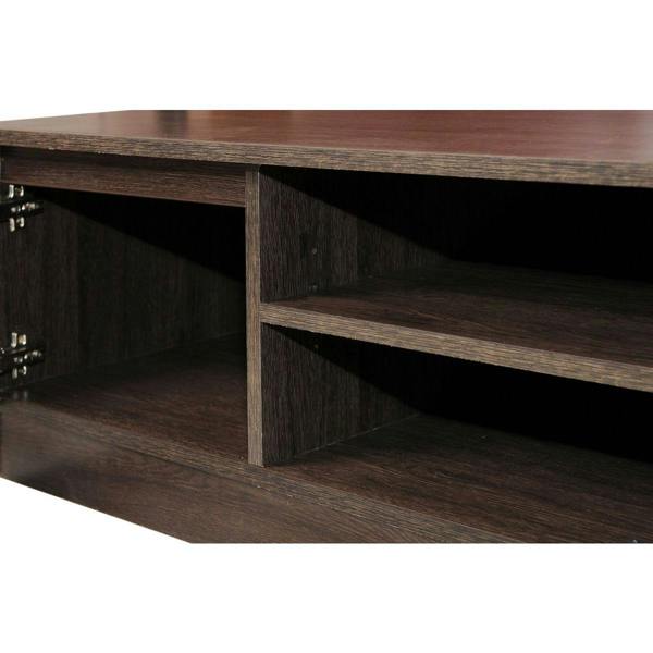 Timber Art Design Modern TV Unit 120cm Media Cabinet 2 Doors + Shelf