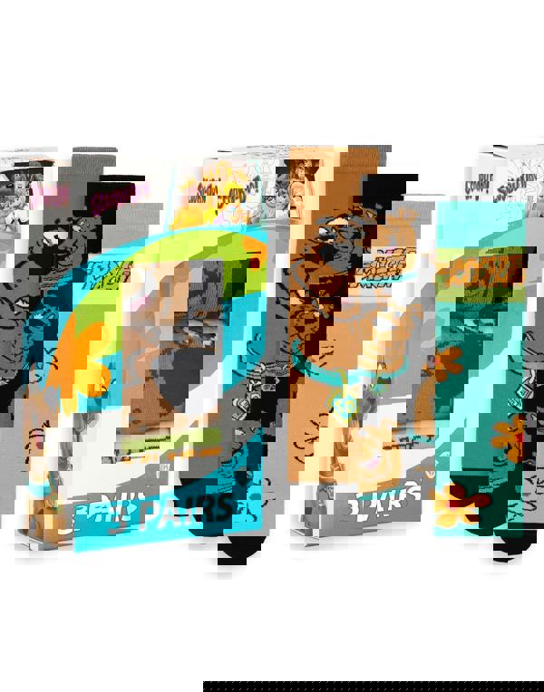 Scooby Doo Unisex Multicoloured Character Calf Socks Set of 3