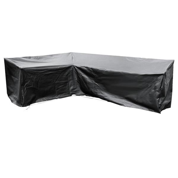 ezbreathe large left l shape sofa cover in black
