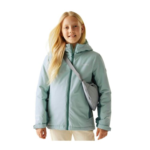 Regatta Childrens/Kids Hurdle Insulated Waterproof Jacket - Green Haze/Spruce Green - 11-12 Years - Green Haze/Spruce Green - 100% Polyester