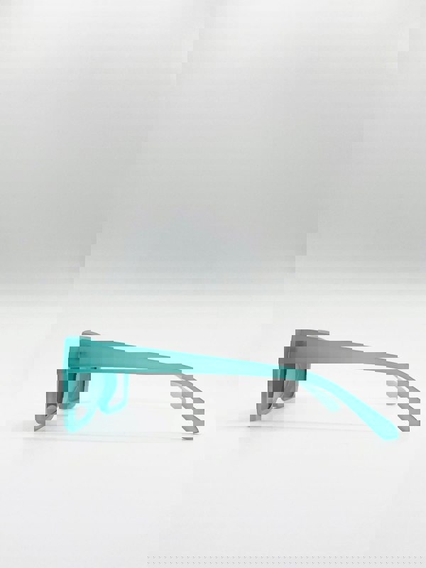 SVNX Square Matte Crystal Frame Sunglasses