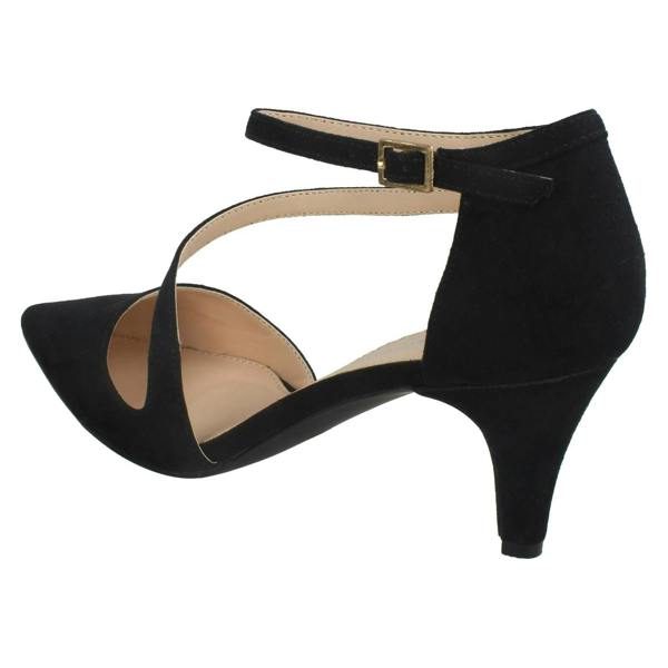 Anne Michelle Ladies Anne Michelle Mid Heel Strap Court Shoes F9960