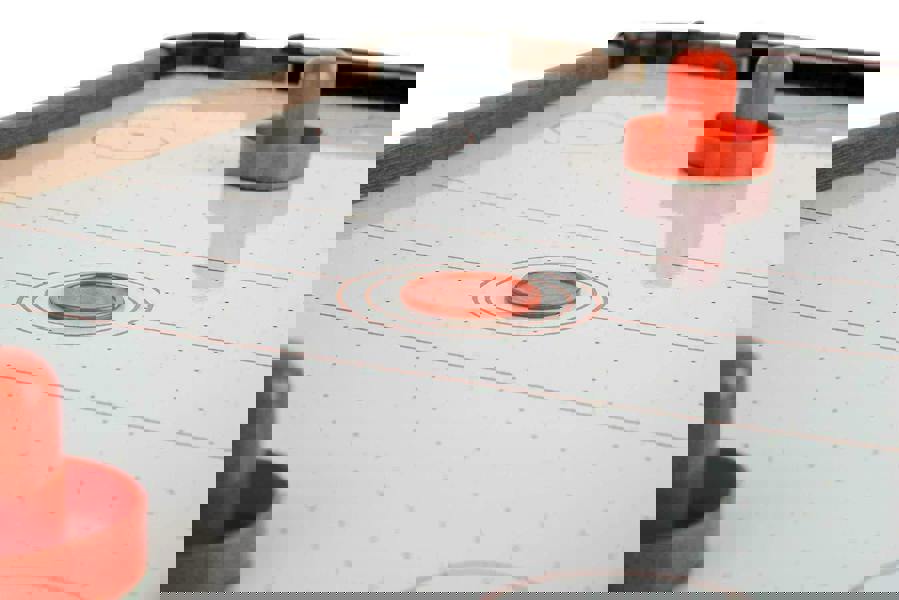 MANTRARAJ Table Top Air Hockey Compact Portable Family Game for Kids & Adults Fun Indoor Tabletop Entertainment