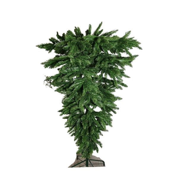 Samuel Alexander 6ft (1.8m) Upside-Down Green Christmas Tree with 903 Tips