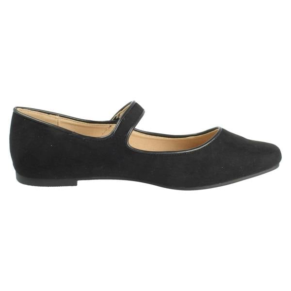 Savannah Ladies Savannah Hook and Loop Strap Mary Jane Style Shoes F80590