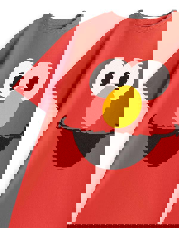 Sesame Street Unisex Kids Red Elmo Short Sleeved T-Shirt