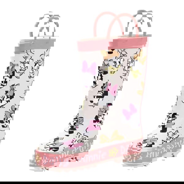 Disney Girls Minnie Mouse & Daisy Wellington Boots - Pink