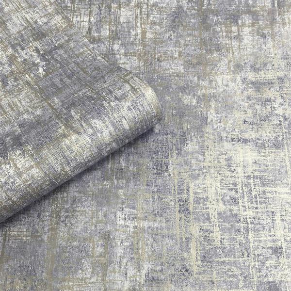Etta Texture Blue & Gold Wallpaper image 4