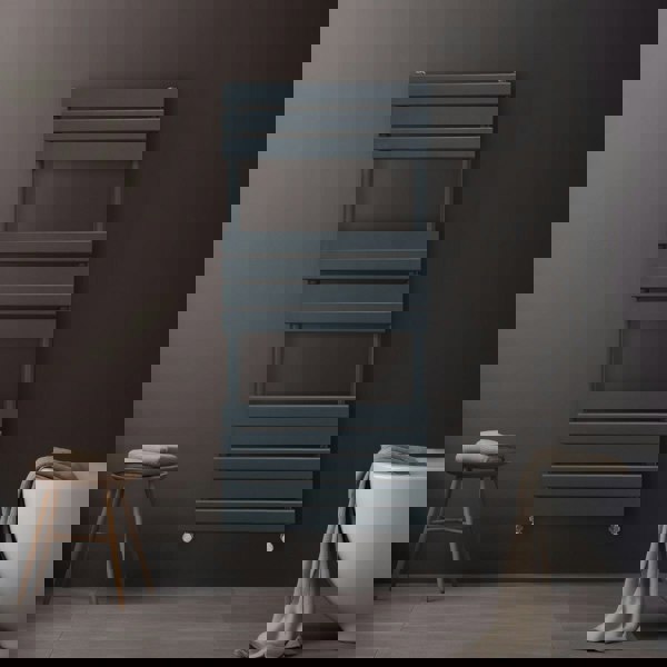 Monstershop Flat Panel Towel Radiator – 1200mm x 500mm – Anthracite Grey