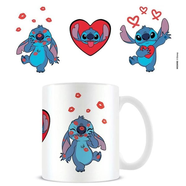 Lilo & Stitch Love Mug - White/Blue/Red