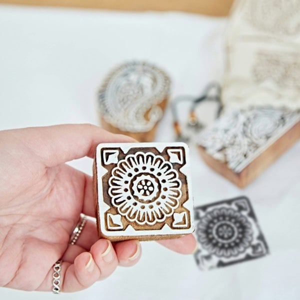 Paper High Three Assorted Design Wooden Printing Blocks