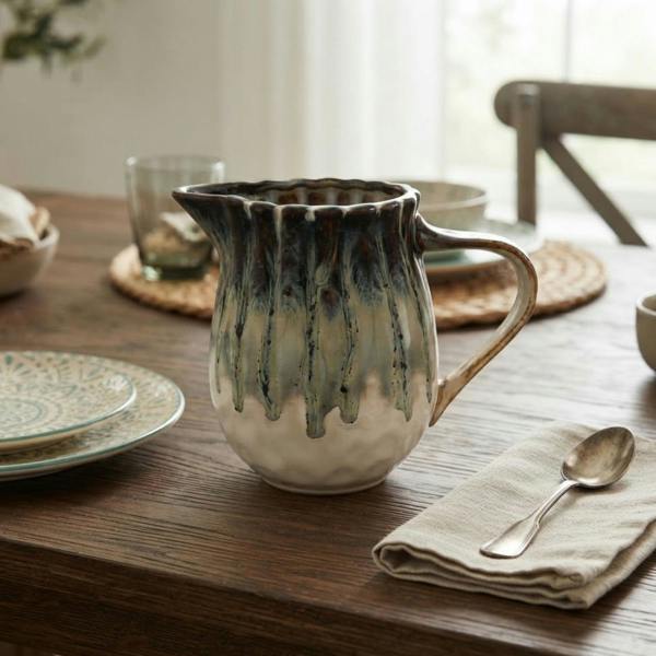 Garden Greatness Distinctive Reactive Glaze Display Jug