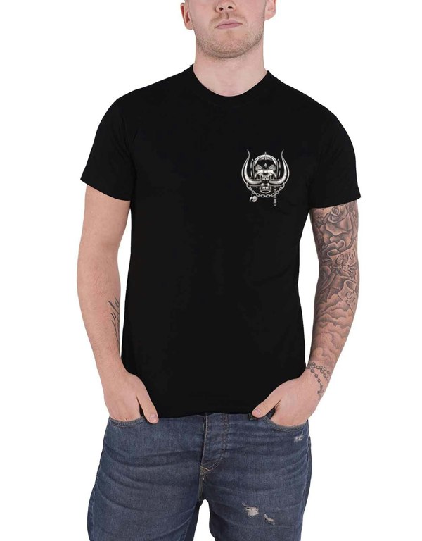 Motorhead British Flag Backprint T Shirt