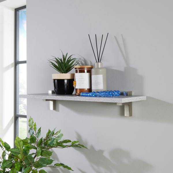 Core Products Levant 60cm Slim Shelf with 'L' Shape Brackets