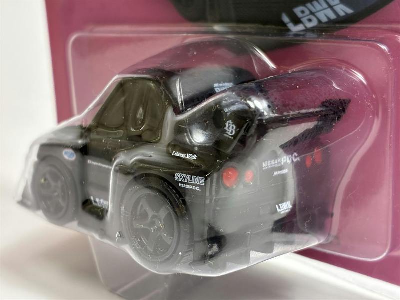 MCSlots Nissan Skyline GT-R R34 LB-ER34 Silhouette Skyline Black Qube Carz 6cm QZ00401BL