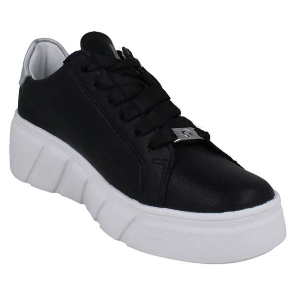 Rieker Ladies Rieker Sport Punched Detail Wedge Trainers W2605