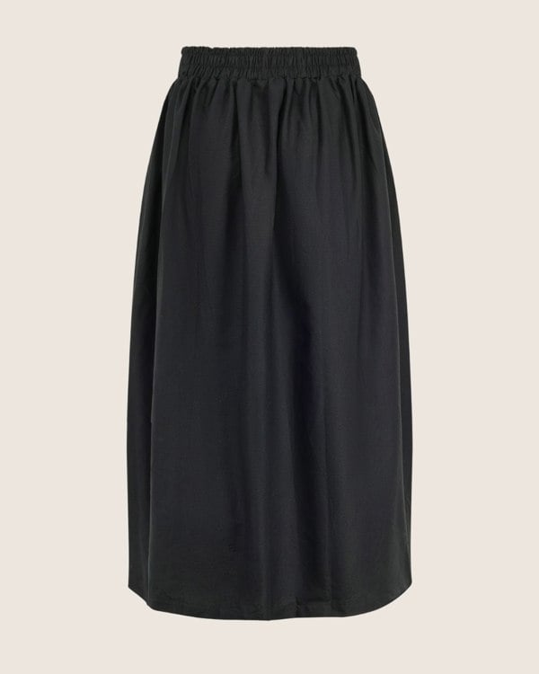 sustainable cotton Joyce Black Midi Skirt - image 4