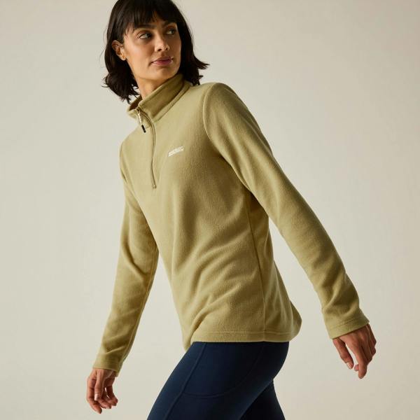 Regatta Great Outdoors Womens Sweetheart 1/4 Zip Fleece Top - Desert Beige