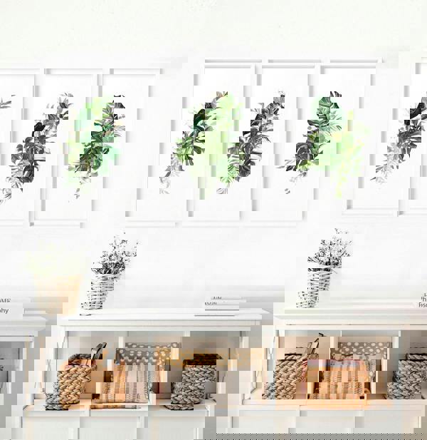 Large prints for living room | set of 3 Tropical wall art prints