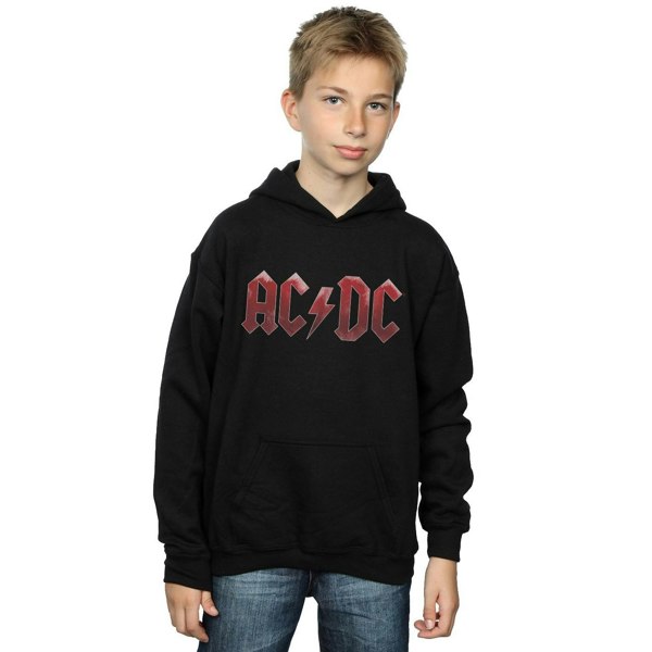 AC/DC Boys Red Ice Logo Hoodie - Black