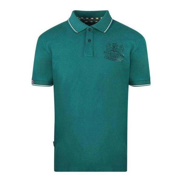 Aquascutum Unisex Adult Aldis Crest Polo Shirt - Green - 