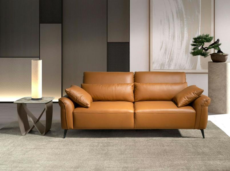 Angel Cerdá Square Corner Table in Porcelain Marble and Metallic Taupe Steel 2145