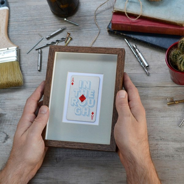 Hands & Hearts Diamond in the rough playing card print