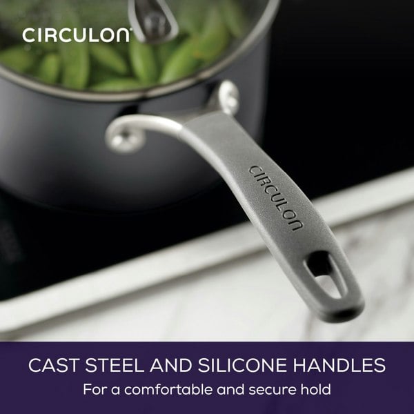 Circulon Extreme Non-Stick Straining Saucepan & Lid - 18cm