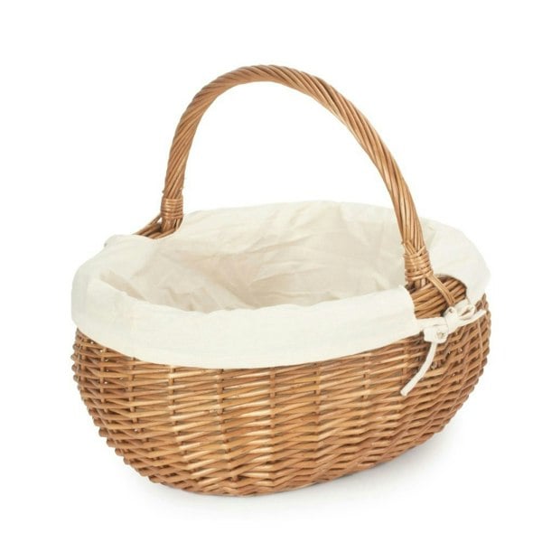 Deluxe Wicker Shopping Basket